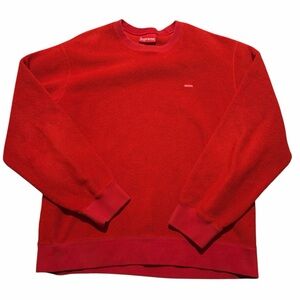 Supreme polartec mens M red sweatshirt